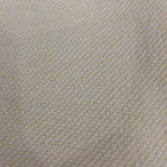 Nido Notte Italia yellow Knit Fringe Chair Throw Blanket 54”x52” - Picture 3 of 5